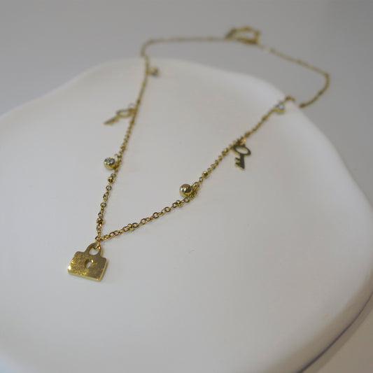 Gold Charm Necklace