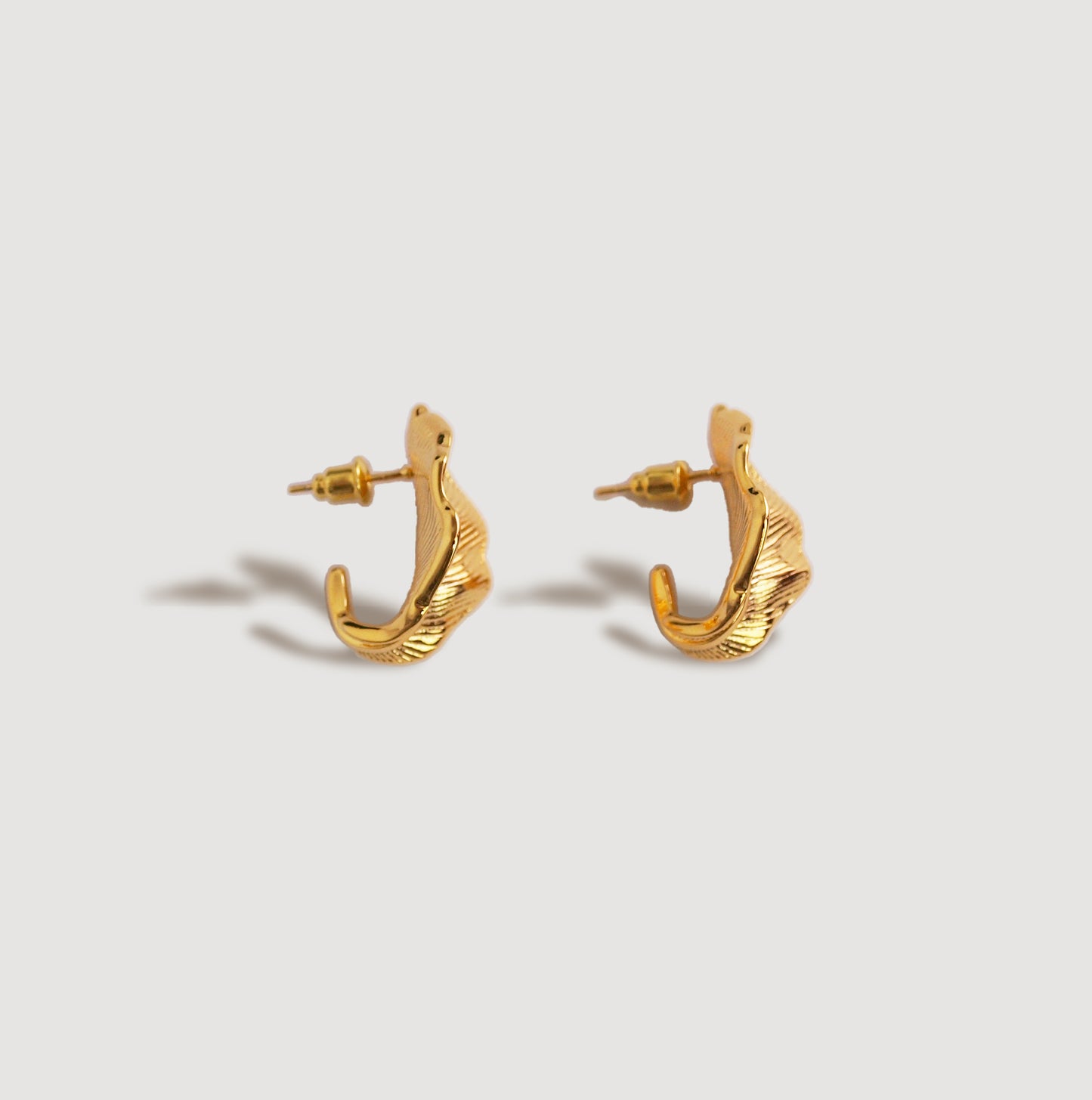 Golden Leaf Statement Earring