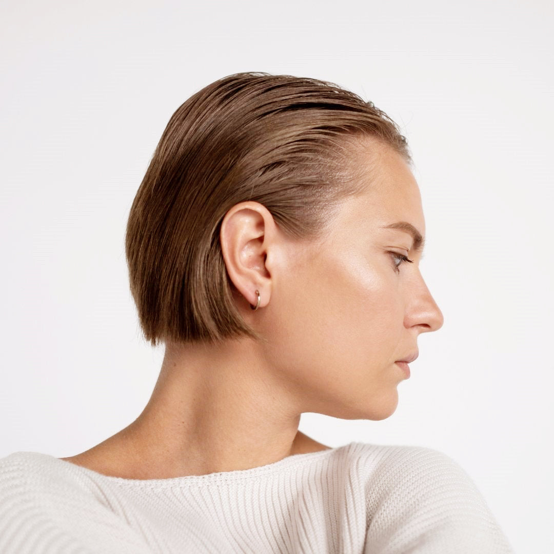 Textual Circle Earring