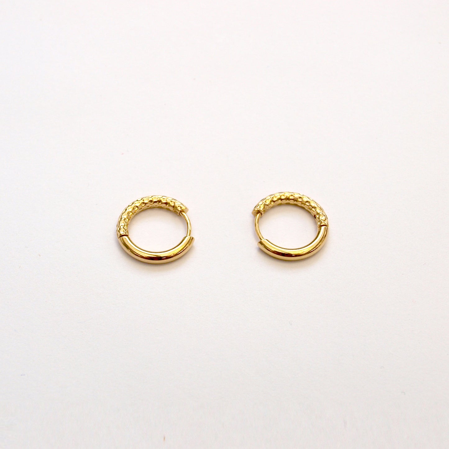 Textual Circle Earring