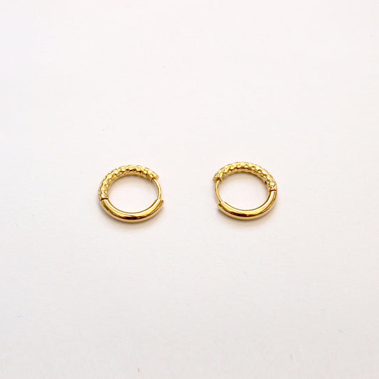 Textual Circle Earring