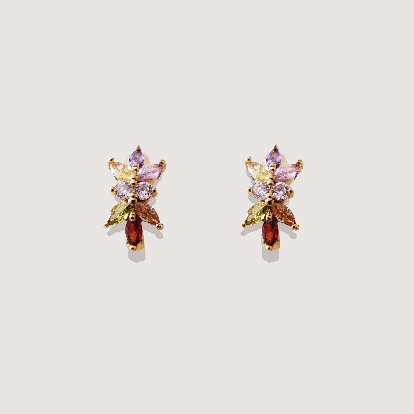 Aqua Charm Stud Earring